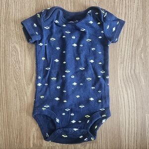 Carter's Navy Blue Space Patterned Bodysuit